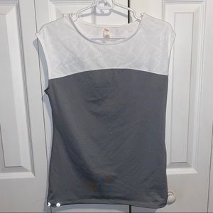 Activewear Open Back Cutoff Sleeve